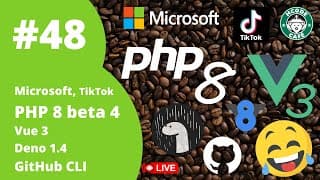 TikTok, Microsoft e Games, PHP 8 , Vue 3 e algumas piadas no Hcode Café ☕ #48
