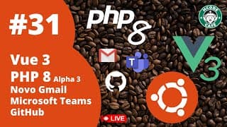 PHP 8 Alpha 3, Ubuntu no WIndows 10, GitHub, Novidades do GMail e Microsoft Teams - Hcode Café ☕ #31